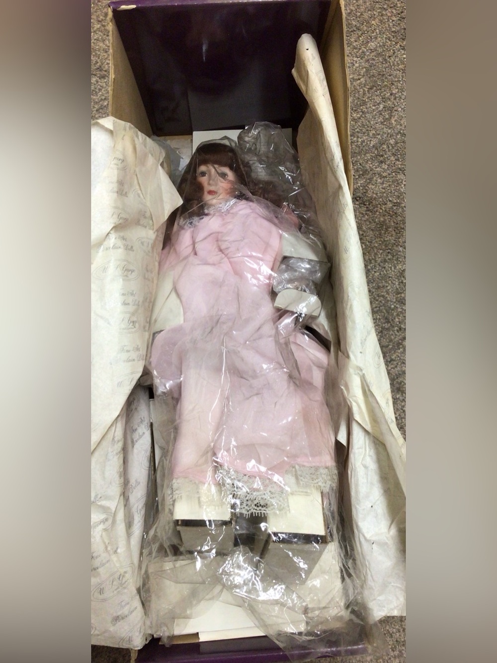 Porcelain Doll with chair